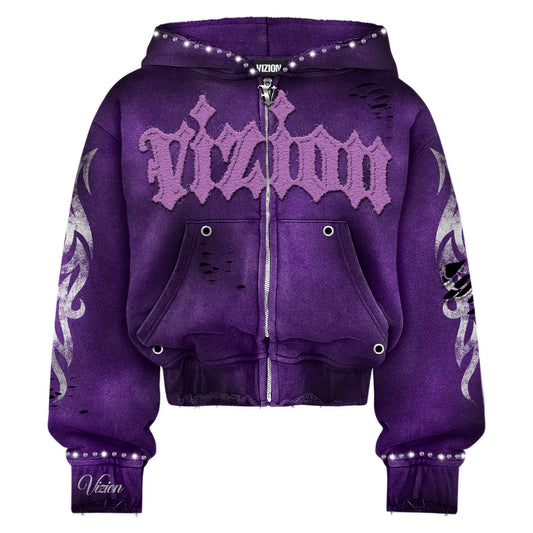 Vizion Purple Zip-Up Pre- Order